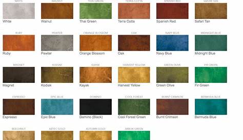 Valspar Concrete Paint Color Chart - Councilnet
