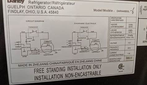 danby designer dcr88wdd circuit diagram