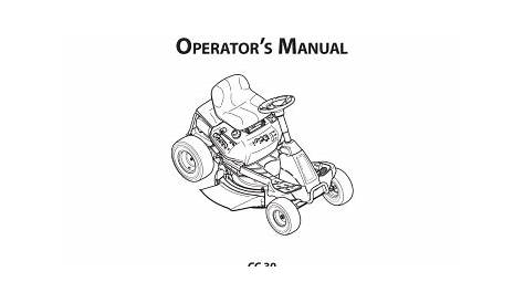 Cub Cadet CC 30 Operator's Manual | Manualzz