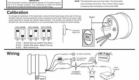 autometer tach wiring diagram