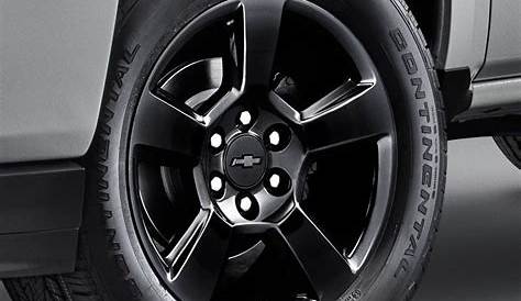 2018 chevy silverado black wheels