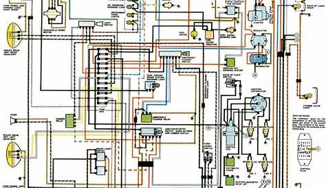 VW Beetle and Super Beetle 1971 Electrical Wiring Diagram | All about