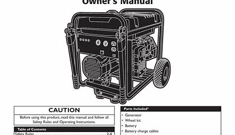 Briggs & Stratton 13500 Owner`s manual | Manualzz