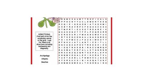 PUERTO RICO Word Search Puzzle Worksheet Activity | Spanish heritage