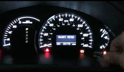 Turn off check engine light 2004 toyota camry