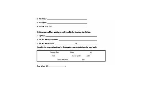 Para Empezar Worksheet Answers - Promotiontablecovers