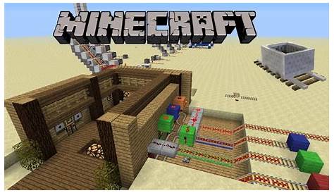 La station de minecart automatisée Minecraft tutoriel partie 2 - YouTube