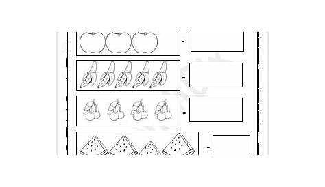fruit counting practice worksheet