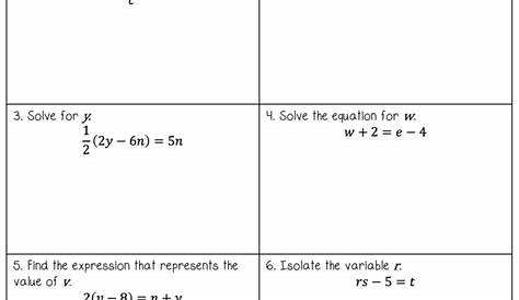 Literal Equations Notes and Worksheets - Lindsay Bowden