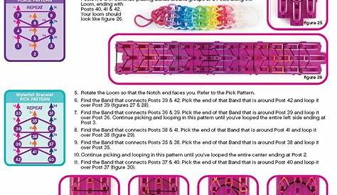 rainbow loom patterns step by step - Google Search | Rainbow loom