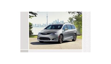 Chrysler Pacifica Hybrid 2019 Car Owners Manual Free Download PDF