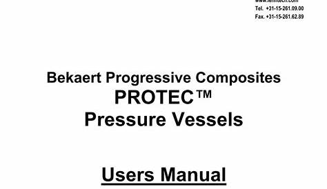 protec user manual pressure vessels