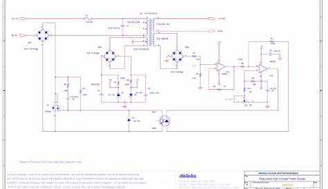 high voltage power supply circuit diagrams