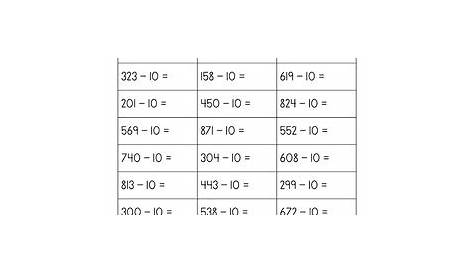 adding and subtracting thousands worksheets