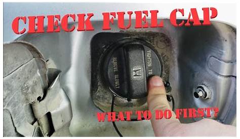 2013 honda accord check fuel cap message