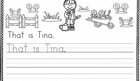 free handwriting printables for kindergarten