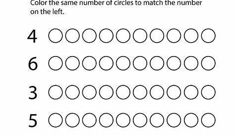 Math Pre K Worksheets Numbers Printable | 101 Activity