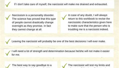 narcissistic abuse recovery worksheets