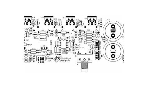 TDA2030 2.1 Amplifier Board Subwoofer Circuit Diagram - Xtronic