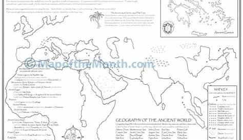 Ancient Civilizations Map - Maps for the Classroom