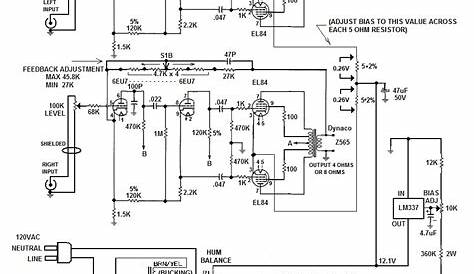 el84 guitar amp schematic