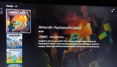 what minecraft edition is ps4