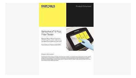 Sartocheck® 5 Plus Filter Integrity Tester | Sartorius