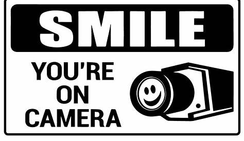 Smile You're on Camera Home Security Surveillance Decal Sticker – Decalfly