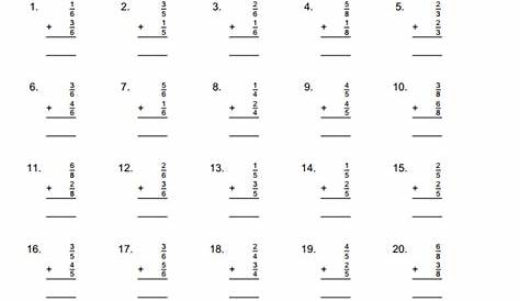 Fourth Grade Fraction Addition Math - EduMonitor