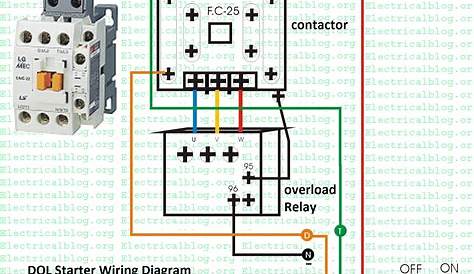 Direct Online Starter Wiring Diagram « Electrical and Electronic Free