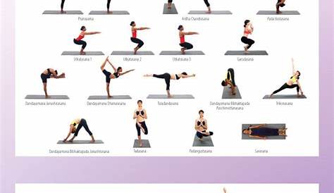 hot yoga poses chart