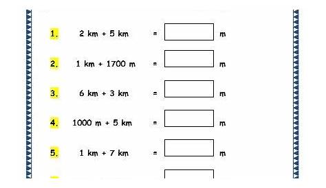 measurement worksheet for class 6
