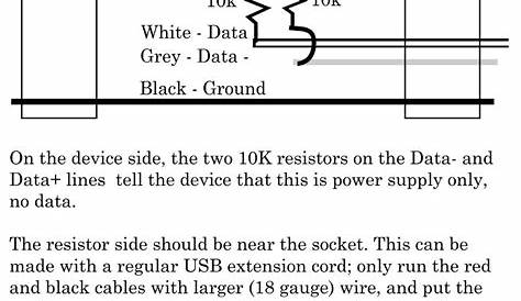 Make A Usb Cable 'power Only': 6 Steps - Usb Cable Wiring Diagram
