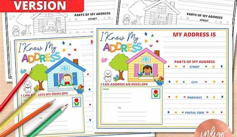 I Know My Address and Phone Number Tracing Worksheet CANADIAN Set