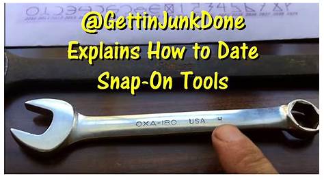 How to Date Snap-On Tools @GettinJunkDone - YouTube