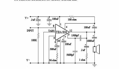 Audio Amplifier with circuit diagram
