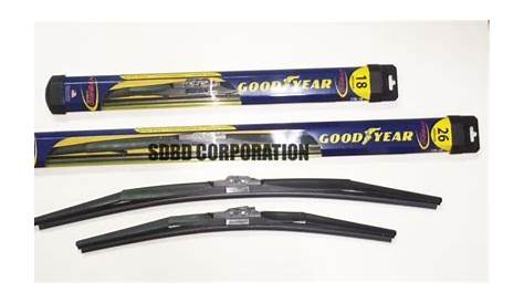 2012 (Late)-2014 Toyota Camry Goodyear Hybrid Style Wiper Blade Set of