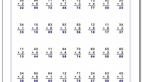 addition worksheet with carry