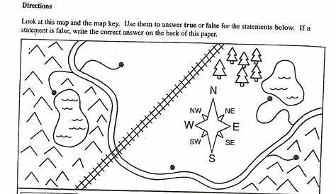 free map worksheets 2nd grade