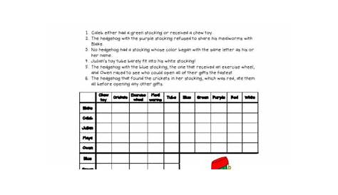 Christmas Logic Puzzle by Crawford's Classroom | TpT
