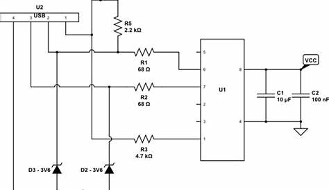 attiny85 usb development board schematic