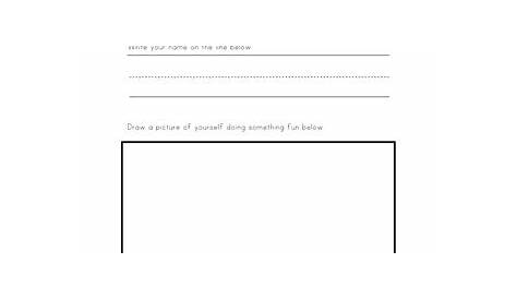 writing your name worksheets