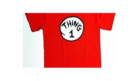 Dr. Seuss THING 1 THING 2 THING 3 THING 4 THING 5 THING 6 T SHIRT