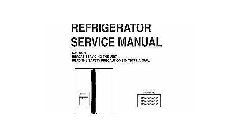 Kenmore Refridgerator Manual : Sears Coldspot And Kenmore Refrigerators