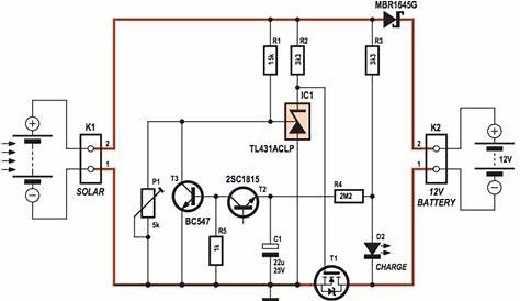 charge controller schematic diagram