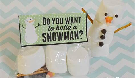 Free Printable "Do You Want to Build a Snowman" Craft Kits