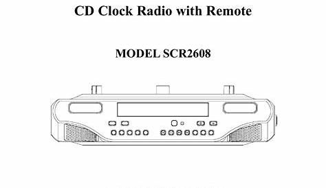 sylvania clock radio manual
