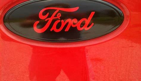 black ford badge sticker