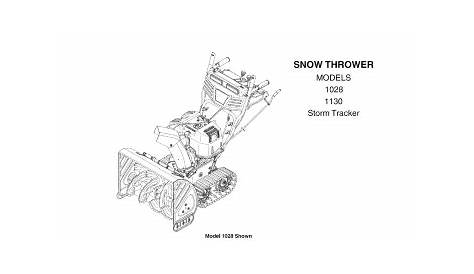 Toro Snow Blower 1130 User manual | Manualzz
