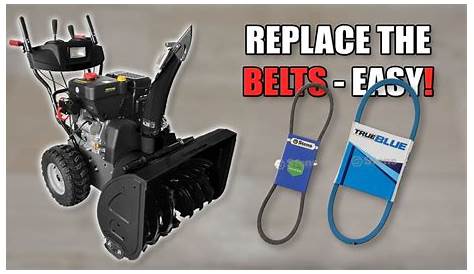 How to Replace Belts on a Snowblower - YouTube